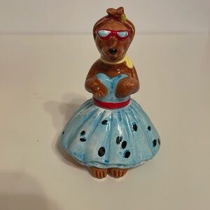 Rare 1993 weinie dude babe dog with dress and glasses vandor